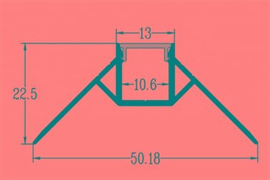 Saluran Aluminium Untuk Pencahayaan Jalur Led